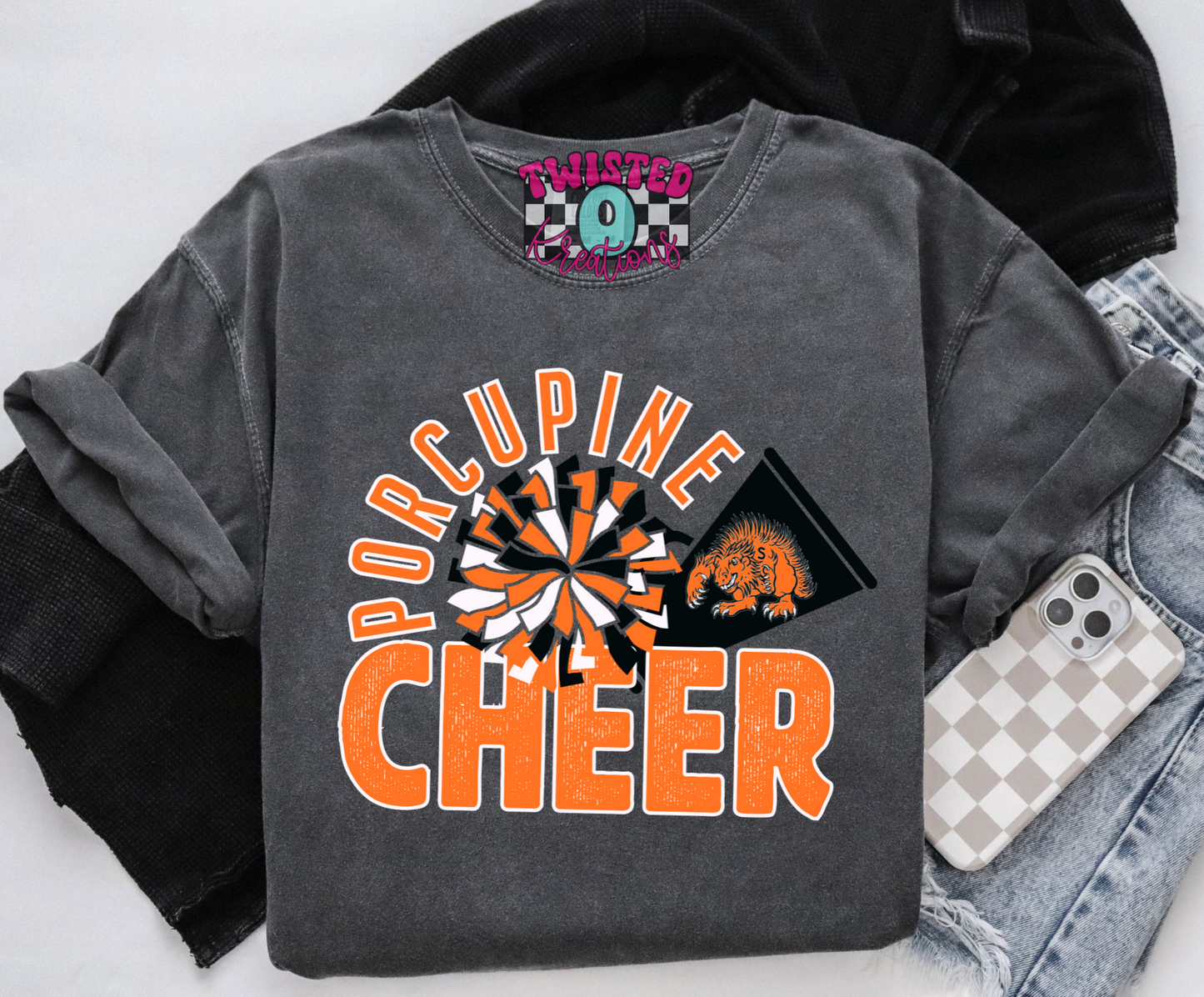 Porcupine Pom & Megaphone Cheer