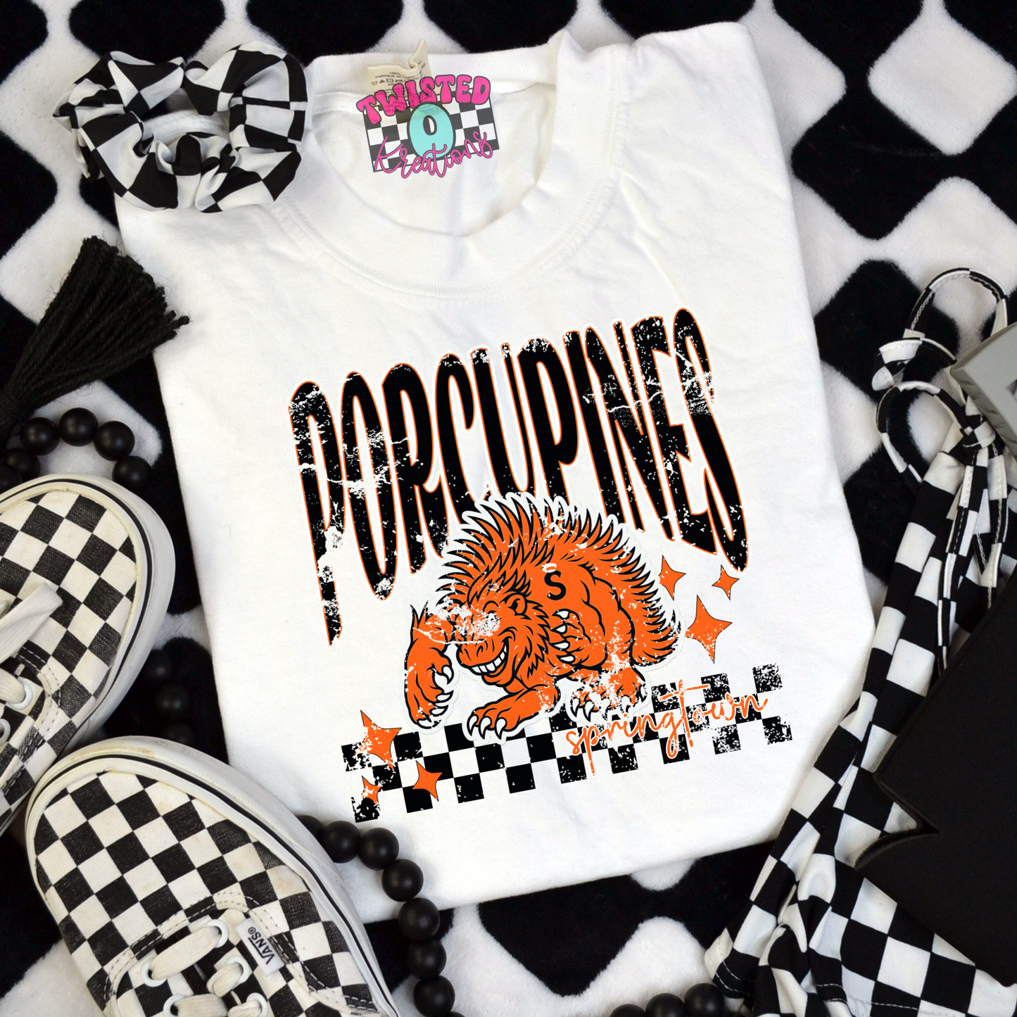 Porcupines Checkered Vintage