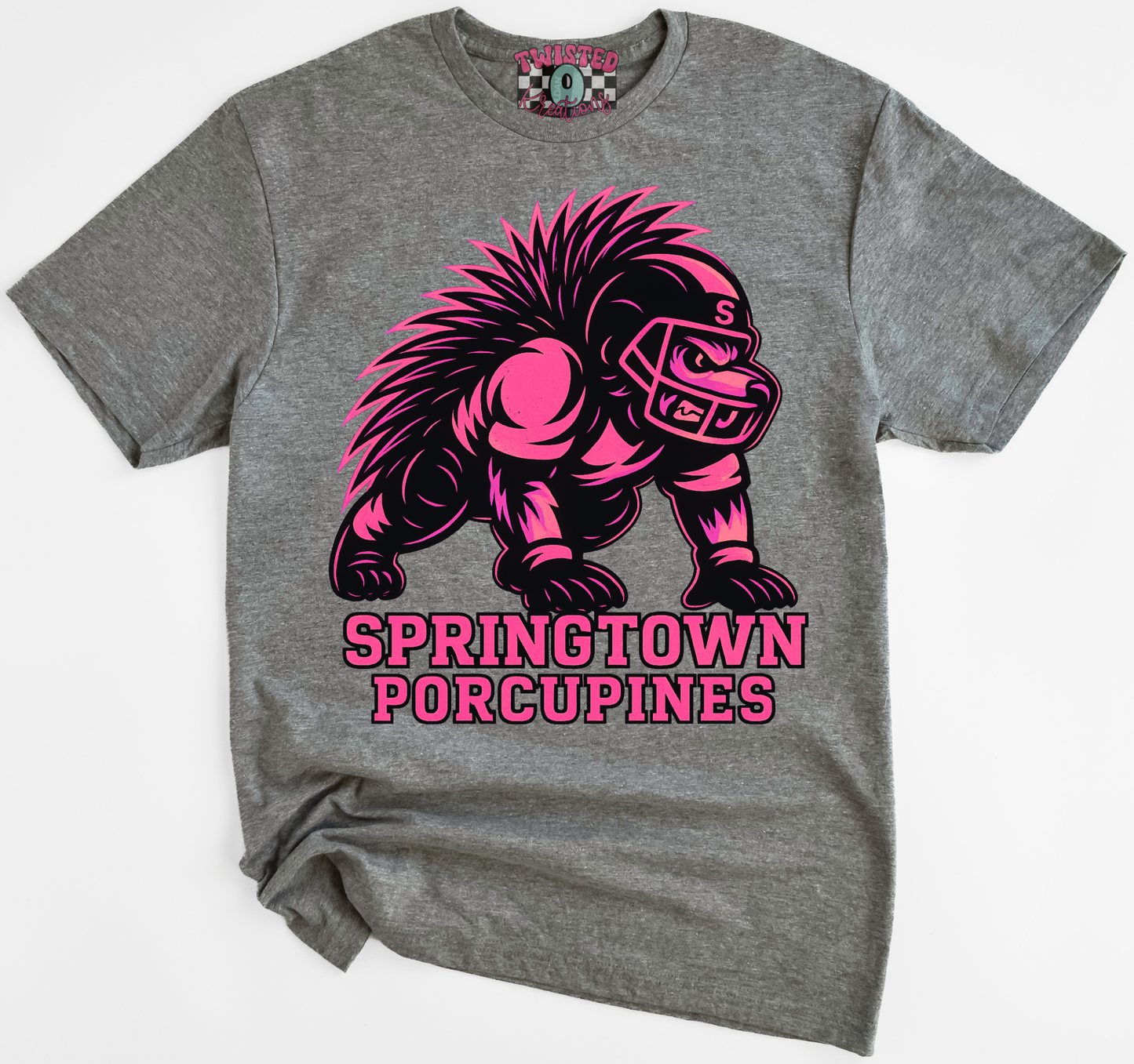 Pink Football Springtown Porcupines