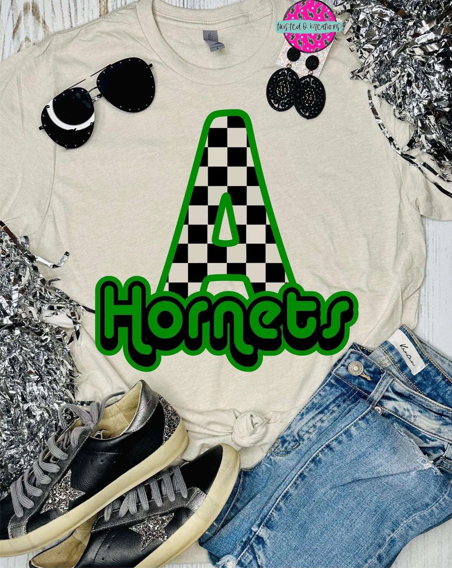 Checkered Retro Mascot Tee