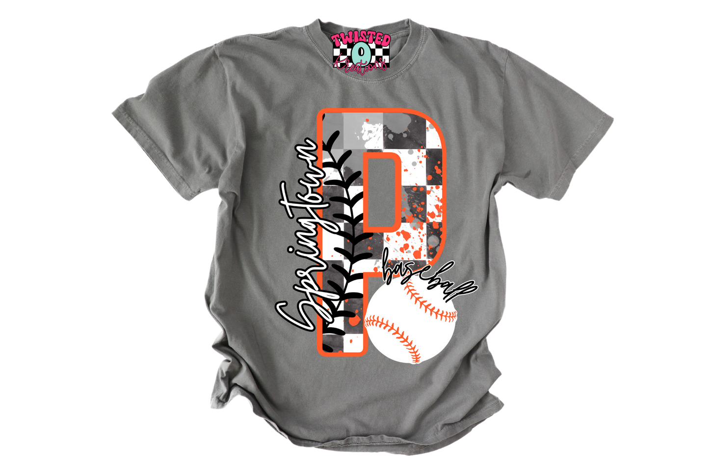 Checkered P w/ Baseball