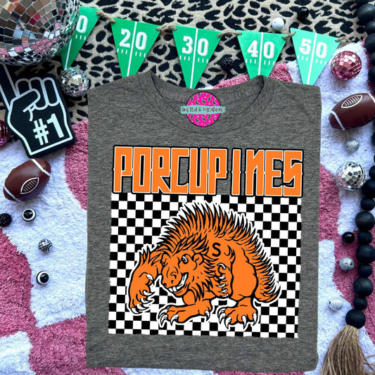 Retro Checker Porcupines