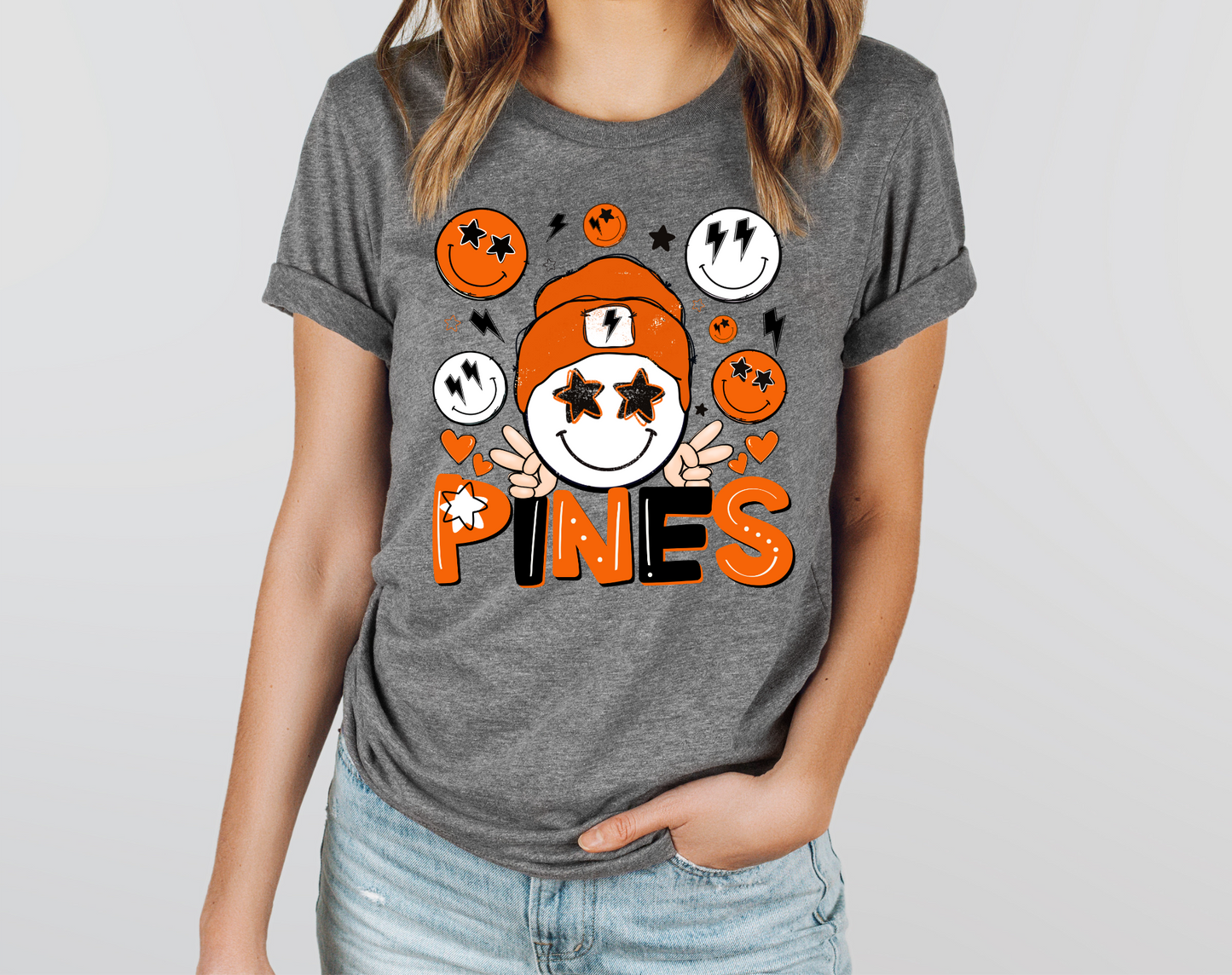 Retro Pines Smiley tee