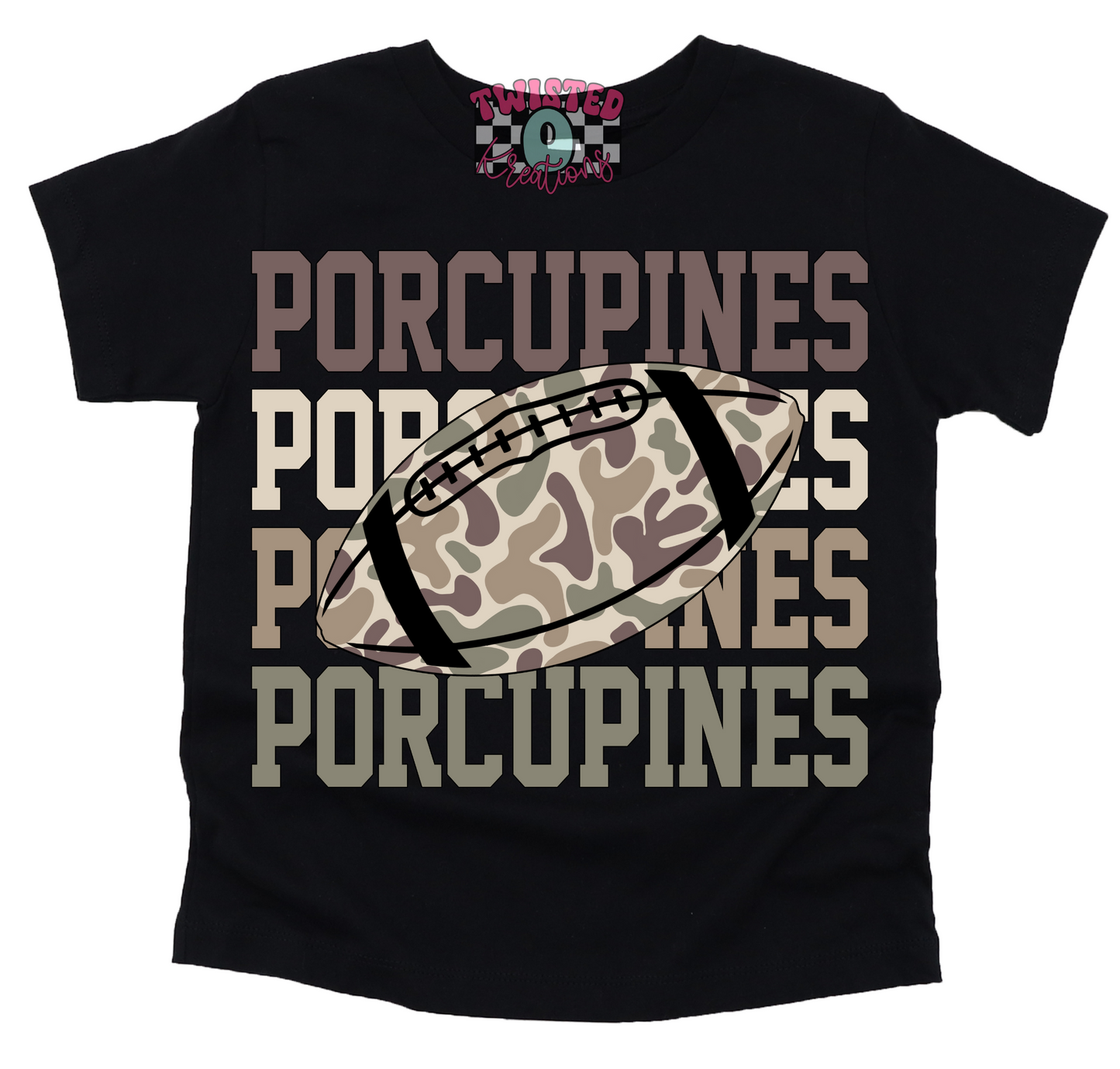 Camo Football Porcupines