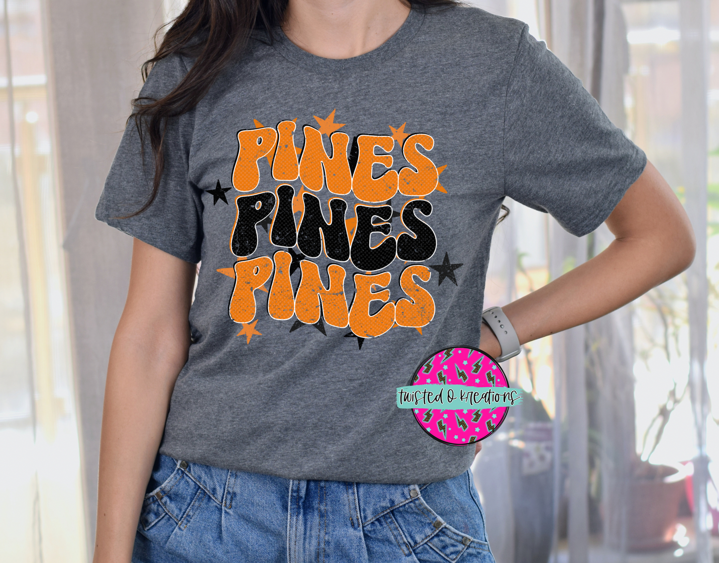 Retro Pines tee