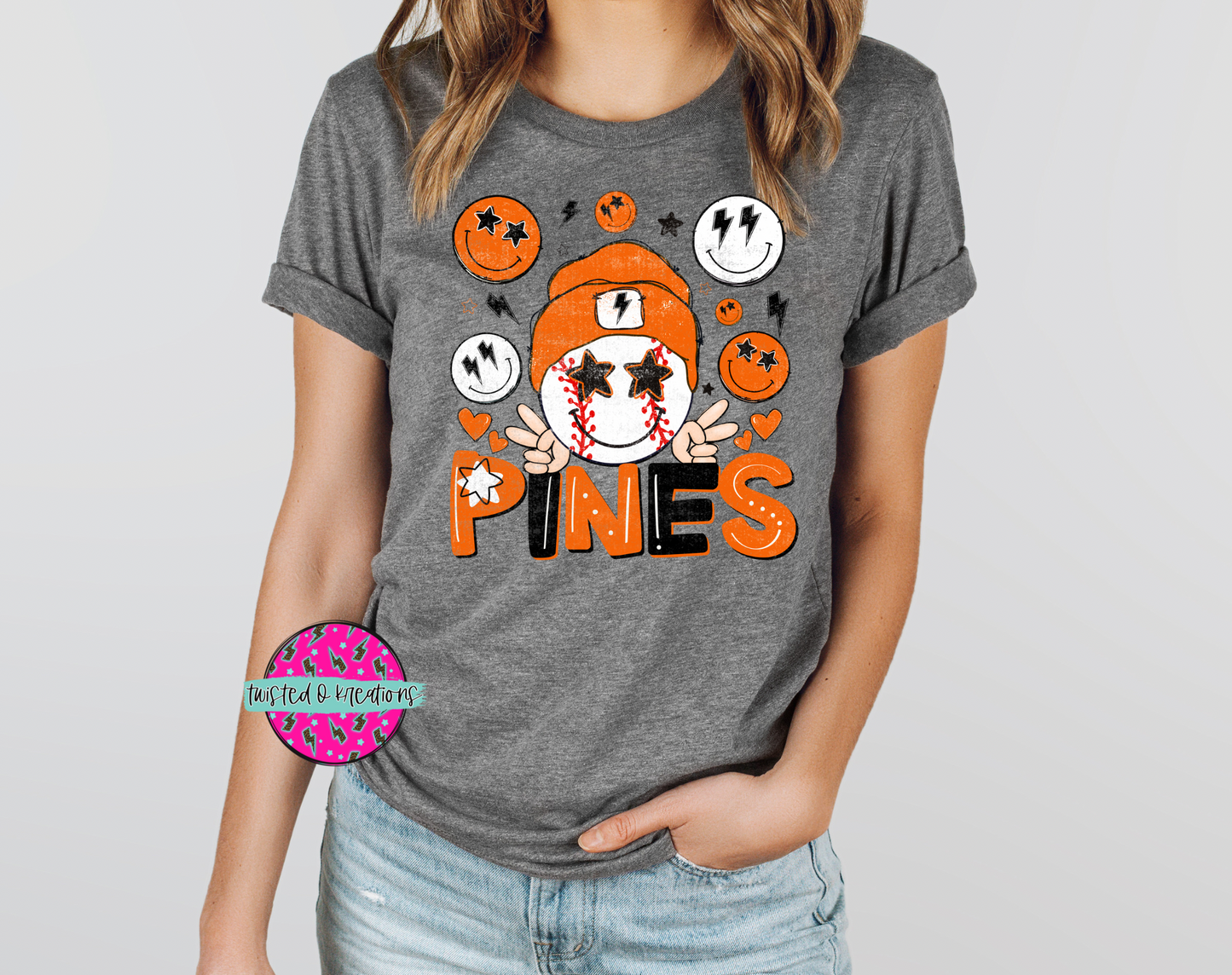 Retro Pines Baseball tee